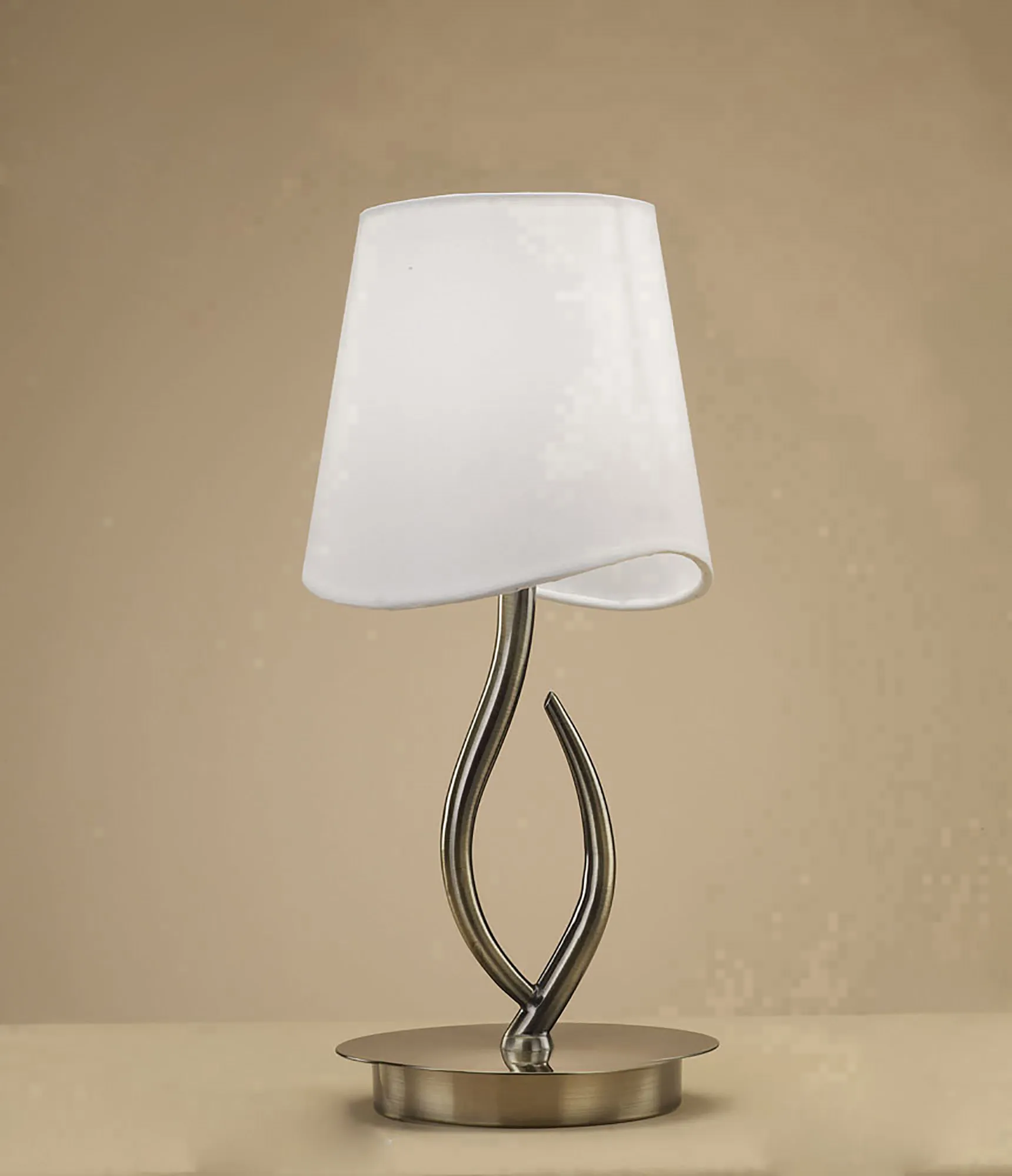 Ninette Antique Brass-Ivory White Table Lamps Mantra Shaded Table Lamps Ninette Antique Brass-Ivory White Table Lamps Mantra Shaded Table Lamps
